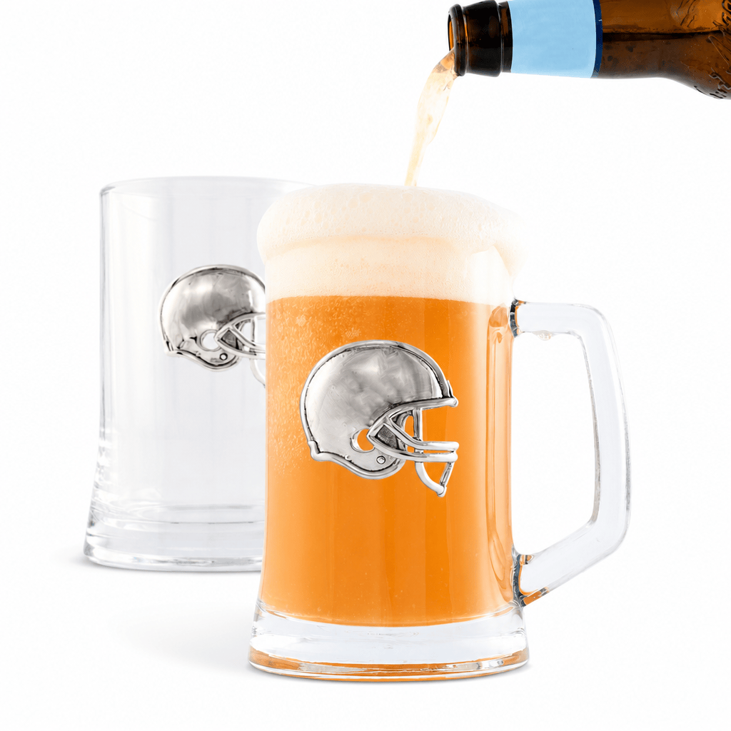 Football Beer Mugs - Set of 2