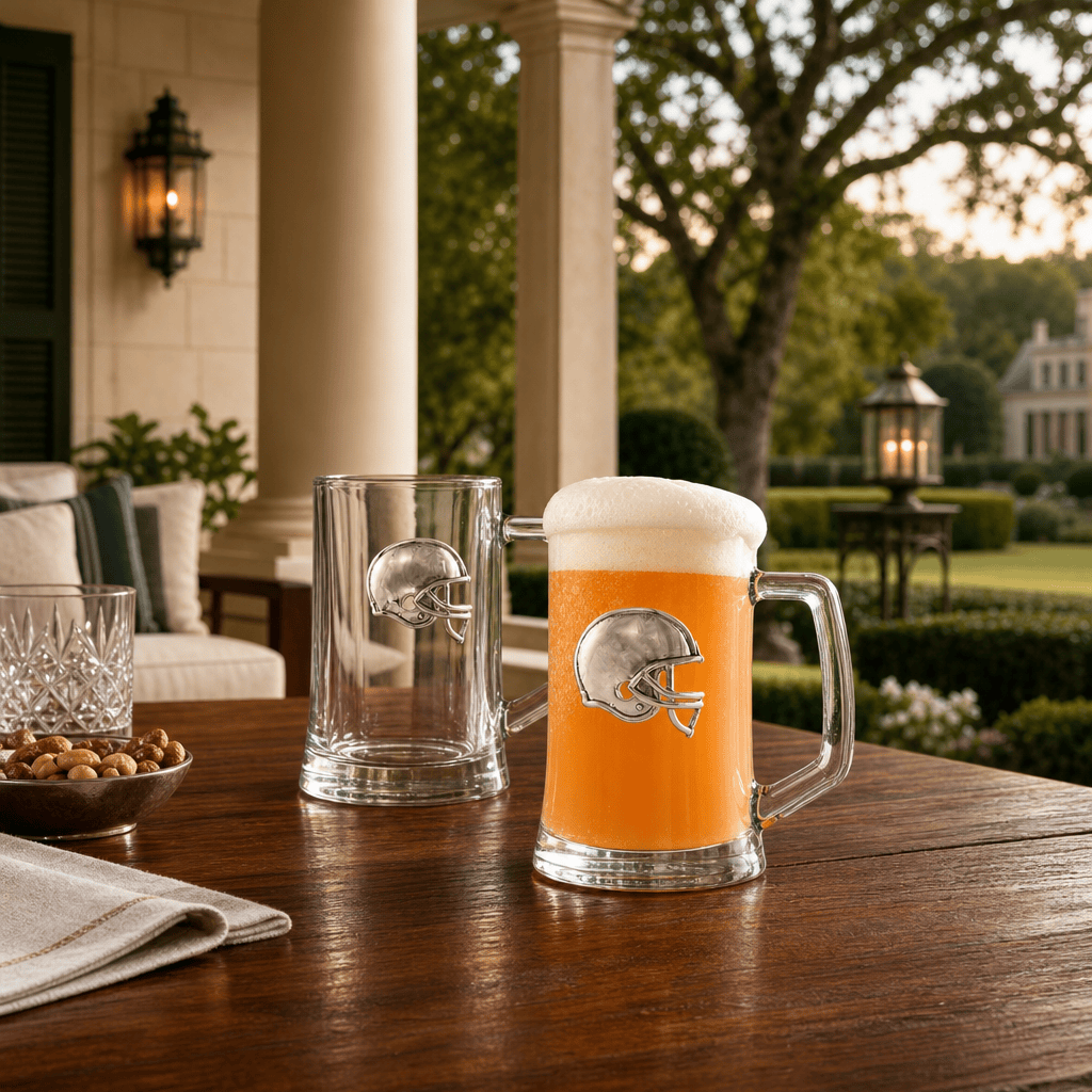 Football Beer Mugs - Set of 2