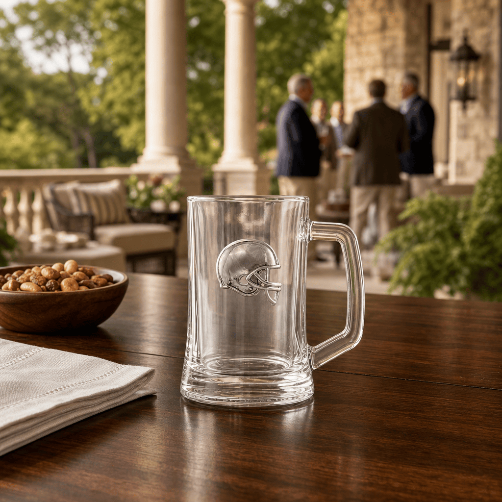 Football Beer Mugs - Set of 2
