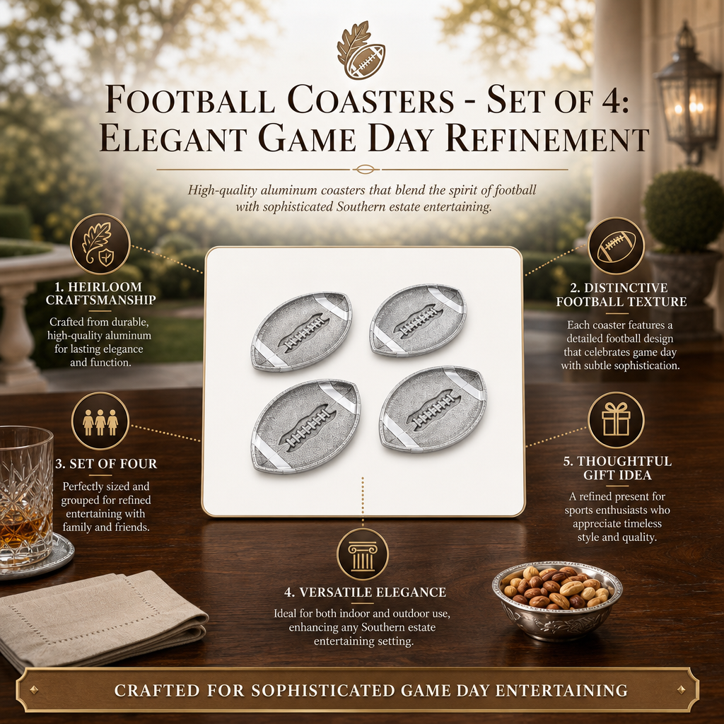 Football Coasters - Set of 4