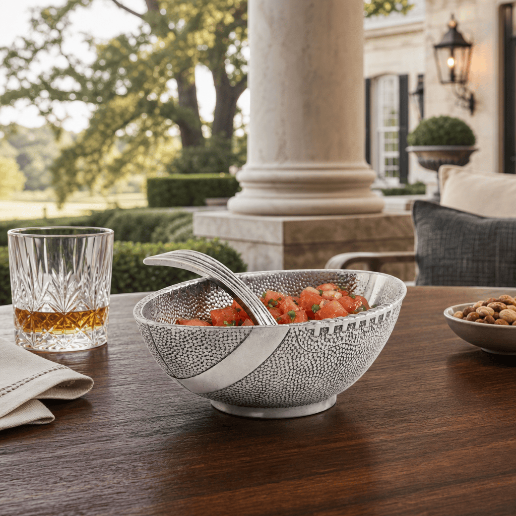 Football Condiment Bowl with Spoon
