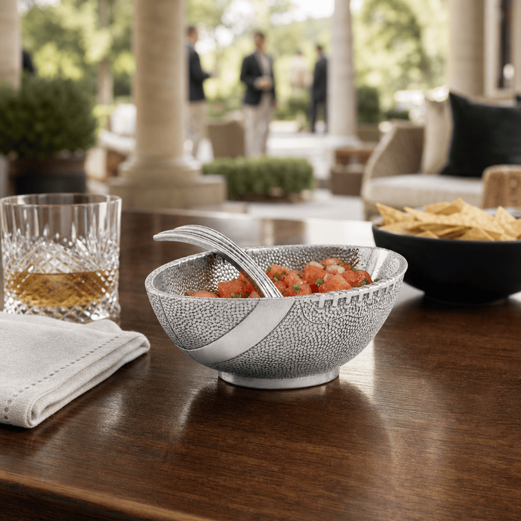 Football Condiment Bowl with Spoon