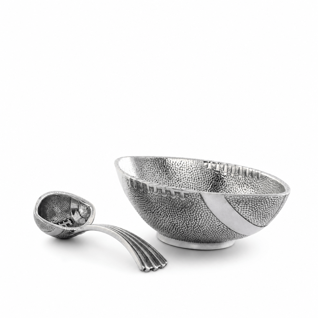 Football Condiment Bowl with Spoon