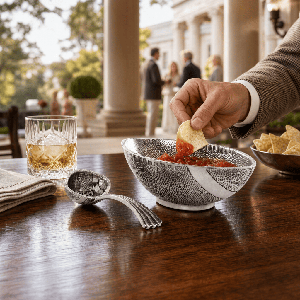 Football Condiment Bowl with Spoon