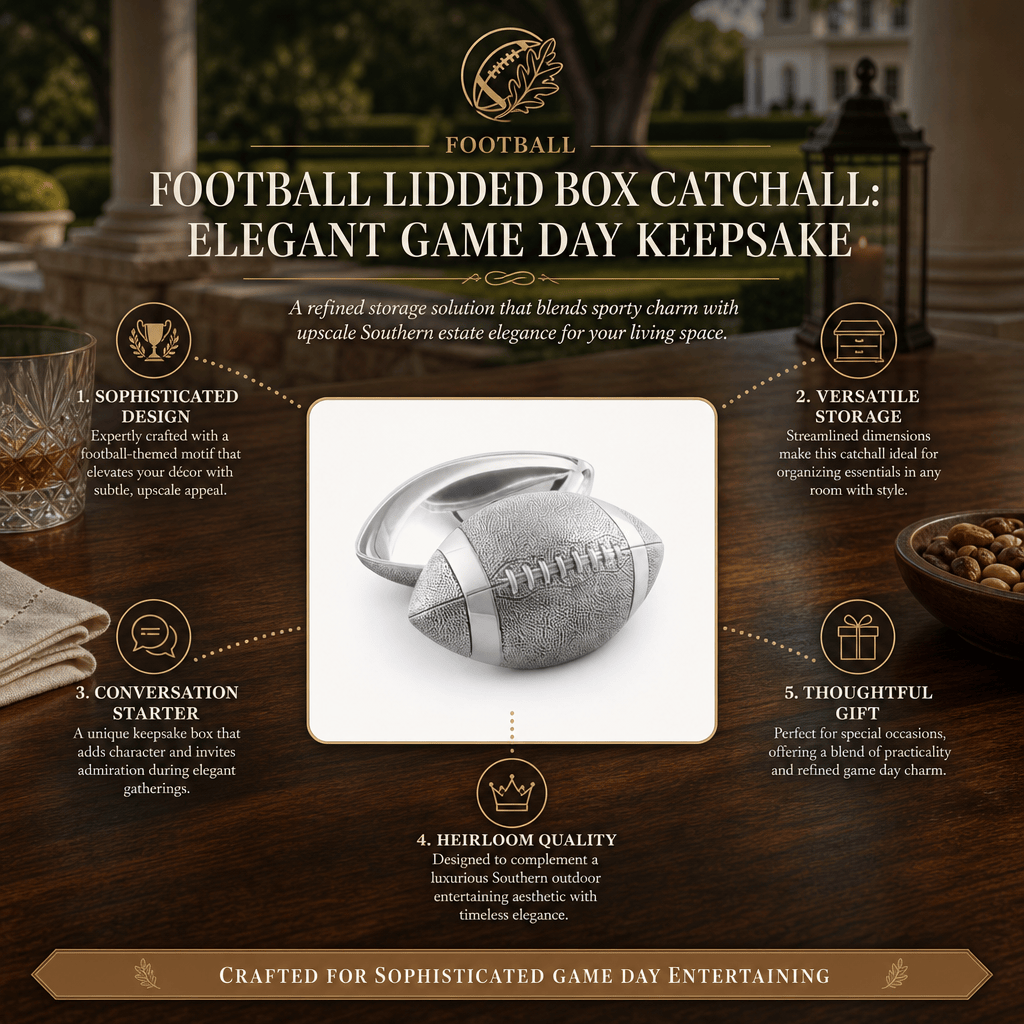 Football Lidded Box Catchall