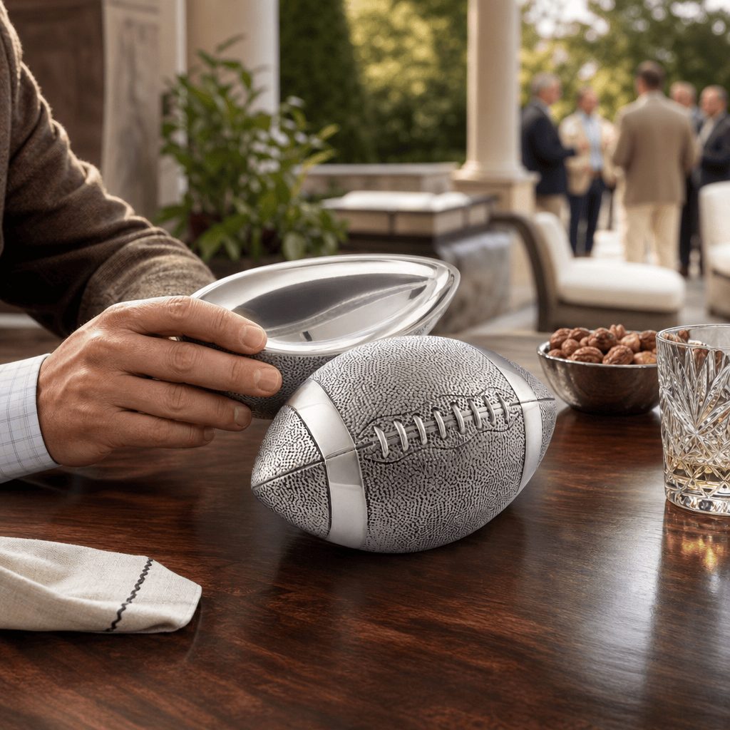 Football Lidded Box Catchall
