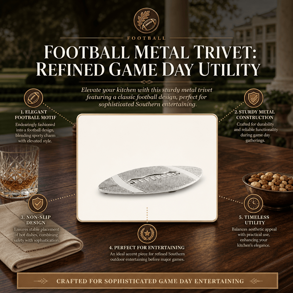 Football Metal Trivet