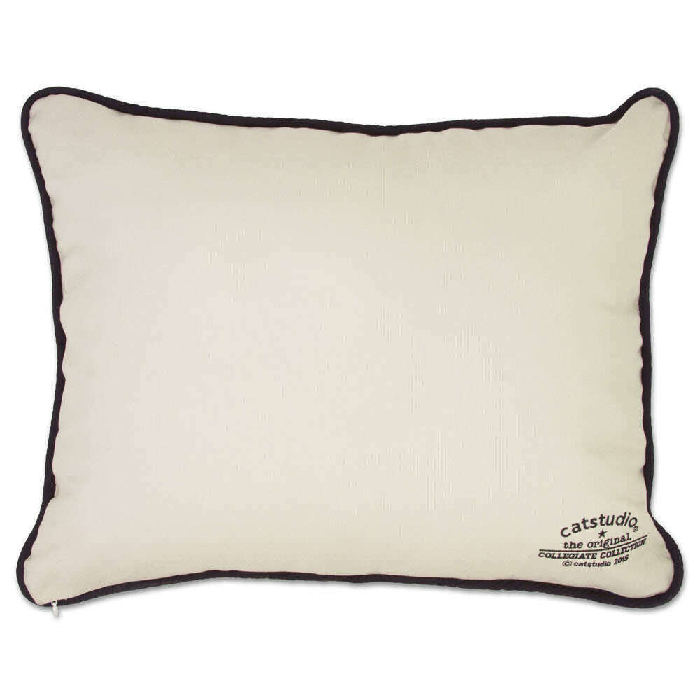 Harvard University Collegiate Embroidered Pillow by CatStudio