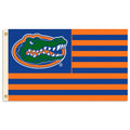 University of Florida Gators 3x5 Feet Flag Banner, Stripes Design, Metal Grommets, Outdoor Use, Single Sided