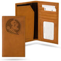 Florida State University Seminoles Premium Brown Leather Wallet, Roper Style, Embossed Laser Engraved
