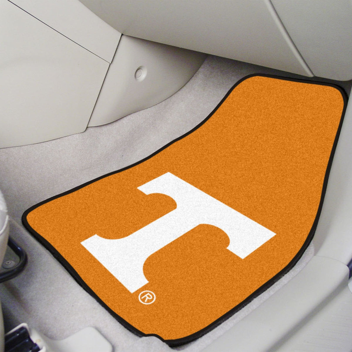 University of Tennessee Volunteers 2-Piece Vehicle Carpet Mat Set, Front Row Automotive Floor Mats, Non-Slip Backing, 18x27 Inch Each, Team Colors, Officially Licensed